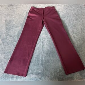 Commando Neoprene CEO 9-5 Pant Trousers Size L Deep Purple Work Office Stretch